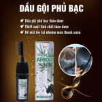 Dầu Gội Phủ Bạc Thảo Dược AMIDA – Giải Pháp Nhuộm Tóc Tự Nhiên, An Toàn