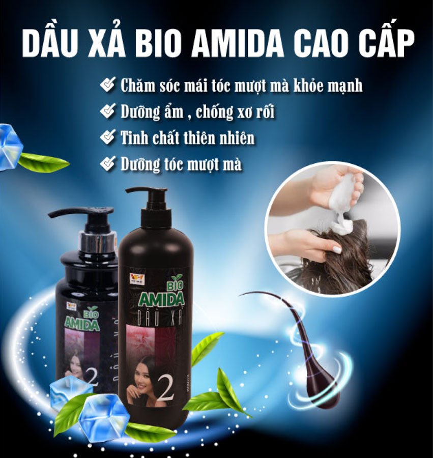 DẦU XẢ BIO AMIDA CAO CẤP – BÍ QUYẾT CHO MÁI TÓC MƯỢT MÀ, KHỎE MẠNH