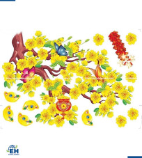 DECORATIVE TET FLOWER DECAL