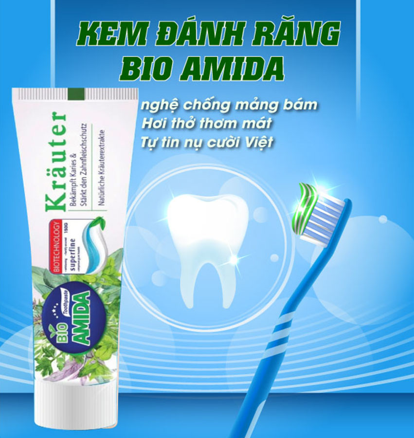 Kem đánh răng BIO AMIDA – Bảo vệ răng miệng toàn diện