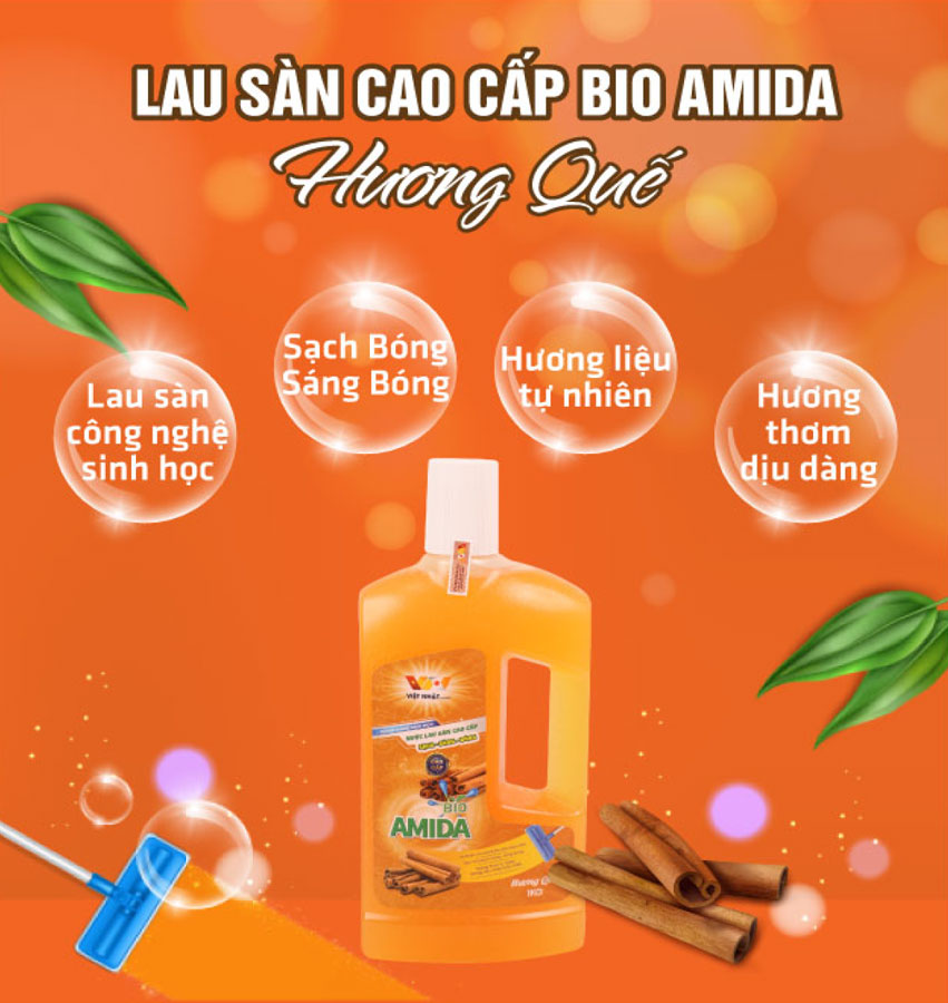 NƯỚC LAU SÀN HƯƠNG QUẾ BIO AMIDA