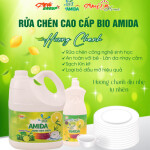Nước Rửa Chén Bio Amida Hương Chanh