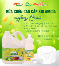 Nước Rửa Chén Bio Amida Hương Chanh