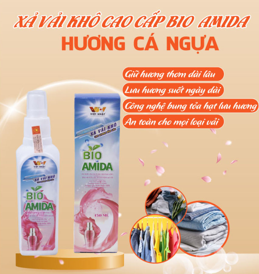 Nước xả vải Bio Amida hương cá ngựa