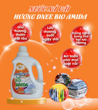 Nước xả vải hương Dnee Bio Amida 1,8KG