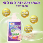 SỮA RỬA TAY BIO AMIDA TAY TRÒN – DƯỠNG ẨM, KHÁNG KHUẨN, AN TOÀN CHO CẢ GIA ĐÌNH
