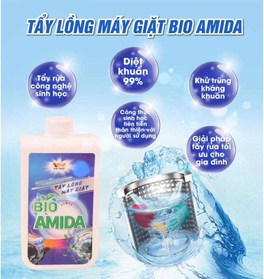 Tẩy Lồng Máy Giặt BIO AMIDA