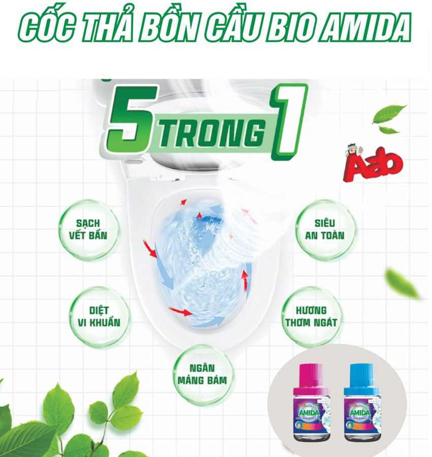 Viên Thả Bồn Cầu Khử Mùi Diệt Khuẩn ABB chính hãng
