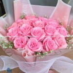 Hoa nhũ kim tuyến hồng phấn